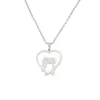 Roestvrij staal jongen meisje ketting liefde hart goud plating hanger ketting Memorial Gift