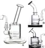 taille de la paume barboteur Narguilés visage verre bong tuyau blanc petit dessin animé bongs percolateur eau dab rig joint de 14 mm tuyau de brûleur à mazout de 10 mm