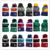 New Beanies Football Beanies Sport Knit Hat Pom Pom Hats Hot 32 Teams Color Knits Mix Match Order All Caps H5 hg