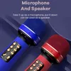 Microfones WS-898 Bluetooth Handheld Microphone Wireless Karaoke Double Speaker Condenser Mic Player Singing for iOS Android Smart TV T220916