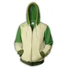 Hoods Hoodies Hoodie 3D Gedrukte Zip Up Polyester Hip Hop Men Hooded voor Spring herfst Sportkleding Maat XS-3XL 4 kleuren