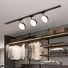12/18/24W Rotatable LED Track Light Industrial Rail Spotlight Loja de roupas Bar Cafeteria Luminárias de teto