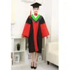 Clothing Sets Bachelor Uniforms Student School Gown College Graduation 2Pcs Robe Hat Unisex 6 Colors University Large Size 2022