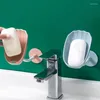 Soap Dishes Leaf Shape Wall-mounted Dual Purpose Dish For Bathroom Holder Toiletries Stand Box Shaped Sheet Shower Storage