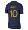 22/23 French Kante Benzema Mbappe Soccer Jersey 2022 France Griezmann Giroud Pavard Men Shirt Kimpembe Saliba Varane Dembele Football Uniforme