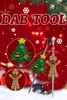 Smoking Accessories christmas trees metal clip hookah cigarette stainless steel pipes dab tool dabbers christmas gifts