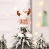 Decorações de Natal Ano Ornamento de pelúcia rosa pingente de neve boneco de neve pingente de boneca Santa Claus anjo decoração de natal