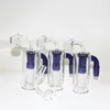 Hookah Glass Ash Catcher 14mm 18mm 4,5 tum Mini Glass Bong Water Catchers Thick Pyrex Clear Bubbler Ashcatcher 90 graders silikonoljebehållare