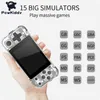 Portable Game Players POWKIDDY Q90 3-Inch IPS Screen Handheld Console Dual Open System Game Console 16 Simulators Retro PS1 Kids Gift 3D New Games T220918