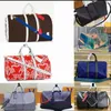 Erkekler Duffle Çanta Tasarımcısı Kadın Seyahat Çantaları El Bagajı Rahat Spor Açık Paketleri Lüks pu Deri Çantalar Büyük Crossbody Çanta Kılıf 118