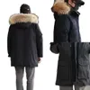 Kurtki męskie Zimowe bawełniane płaszcze parka parka moda moda na zewnątrz wiatrówki pary zagęszczone ciepłe płaszcze niestandardowe projektant kanadyjski płaszcz gęsi