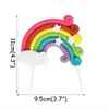 Event Party Decorating Supplies Unicorn Rainbow Cloud Balloon Flags F￶delsedag Kids Favors Cake Decor Party Cup Baby Shower Gir ...