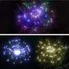 Decorazioni natalizie Luce solare a LED per fuochi d'artificio Ghirlanda di fata da giardino impermeabile per esterni 90/150 led Luci a stringa Prato Decorazione natalizia per strada 220916