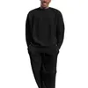 Ubrania męskie 2-częściowy zestaw dresy sweter z dzianiny pasujące garnitury letni garnitur męski sport luźne długie spodnie kardigan dzianina komplet swetrów w dużych rozmiarach