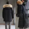 2023 Erkekler Kış Aşağı Ceketler Parkas Jassen Chaquetas Kabanlar Kurt Kürk Kapüşonlular Manteaus Wyndhams Ceket Kaban Harfler Baskılı Yıpratır Kanada Kaz Ceket
