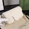 أكياس مسائية كروس كيس سلسلة نساء حقائب اليد محفظة V-Quilting أصلية من الجلد الصلب جيب جيب Snap Snap Fastener Wooltets Mar