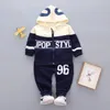 Completi di abbigliamento Vestiti autunnali Per neonati Vestiti per bambina Bambini Giacca con cappuccio Pantaloni 2 pezzi / set Set di abbigliamento per neonato Tute per bambini 220916