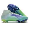 Hommes garçons chaussures de football Mercurial Superfly 8 Elite FG femmes enfants crampons chaussures de football Cristiano Ronaldo CR7 taille 35-45