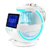 Itens de beleza multifuncional gelo inteligente azul ultrassônico RF Aqua Skor Skorbro Dermoabrasão Hydra Skin Facials Machine com sistema de análise