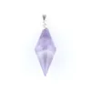 Natural Stone Pendants Fashion Jewelry Pyramid Beads Tigers Eye Opal Obsidian Amethysts Crystal BN435