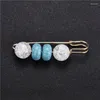 Brooches High-grade Bead Pins Decoration Korean Autumn Winter Luxury Cardigan Scarf Buckle Pin Brooch Women Clothes Accessories