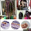 Hair Bun Maker 6 PCS Lot Colorf Curler Hair Braid for Girl تصميم أدوات المهرجان يوميًا كومسوريات رولر لطيف 213S Drop HomeIndustry Dhwig