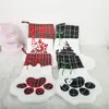 CAT Dog Paw Stocking Christmas Calzio Decorazione Snow Flake Footprint Pattern Naus Skedkings Candy Gift Borse per Kid9813628