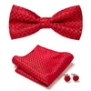 Bow Ties Brand Tie Set voor mannen Pink Bowties Mens Wedding Cravat Fashion Casual Bowtie Crutch Gifts