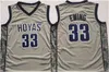 Kolej Basketbol Koleji Giyiyor 3 Allen Iverson Jersey 33 Patrick Ewing Jersey NCAA Georgetown Hoyas Bethel Lisesi Dikişli Kolej