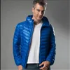 Heren donsparka's Ultralicht donsjack met capuchon Mannelijke warme parka 4XL 5XL 6XL Grote maten Winter 90% Heren Witte eendendonsjas #150kg 100cm L 220916