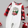 Kerstmis kleding pyjama's voor familie matching sets klassieke gedrukte geruite slaapkleding set voor vrouwen/mannen/kinderen/baby