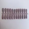 24st extra långa glitter naglar konstgjorda akrylballerina kista falska naglar