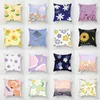 Pillow Decorative Lovely Oil Painting Pillowcase For Sofa Cover Soft Short Plush Throw Case Decor Home Office Bedroom