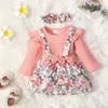 Vêtements Ensembles Filles Robes Florales Mode Doux Enfants Fleurs Costumes Enfants À Manches Longues Robes Enfant Bébé Vêtements 220916