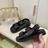 huostar Designer Women G Sandals Platform Candy 4 Color Buckle Roma Shoes Size 35-40 Slides PVC Material Casual shoes Summer Beach Slip304D