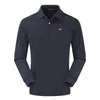 Men s Polos Spring Autumn 100 Pure Cotton High Quality Long Sleeve Casual Shirt Fashion Lapel Golf Sports Pullover Top 812 220916