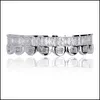 Grillz Dental Grills New Baguette Set Teeth Grillz Top Bottom Color Color Grill