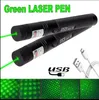 Green Laser Pointer Pen Astronomy 532nm kraftfull kattleksak justerbar fokus 18650 batteri universa USB -laddare