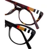 Nieuwe moderonde Cateye frame Elegante dame kleine vlinderglazen 52-19-145 Kwaliteit Italië plaid-plank fullrim voor voorgeschreven Galssses full-set case