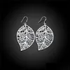 Dangle Kronleuchter 925 Sterling Sier Fashion Leaf Ohrringe für Frauen Hochzeit Engagement Schmuck beste Geschenk Weihnachten Drop Dhseller2010 Dhamk