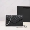 Handbag de moda Mulheres Luxuris Bolsa de designer Mini Black Wos Carteira Crossbody Chain Chain Mensageiro Mulher Envelope Bolsa Bolsa Bolsa Bolsas de Bolsas