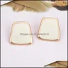 Stud Enamel Korean Stud Earrings For Women Fashion Jewlery Simple Earring 2896 Q2 Drop Delivery 2021 Jewelry Dhseller2010 Dhge6