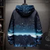 Men's Jackets #2500 Plus Size 7XL For Men Casual Loose Thin Jacket Coat Man Printing Long Sleeve Hooded Print Sunscreen Tops