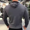 Sweats à capuche pour hommes Sweatshirts Bodybuilding Gym Training Sweat-shirts pour hommes Veste à capuche à manches longues Gilet pour homme Chemise de sport à capuche Sportswear Jogging