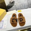 2022 Luxury designer senior melissa slide sandals new women fashion slippers leather lamb wool size 35-42 with boxcloth bag
