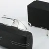 Neue Herren-Sonnenbrille, randlos, Diamantschliff, modisch, in Netzrot, die gleiche Sonnenbrille kann mit optischem Myopie-Großhandels-Designer-Optik-Brillengestell Z35 Z28 kombiniert werden