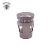 Herb Tobacco Grinder Smoke Grinders 50mm 4 layer Clear Open window under zinc alloy straight cover Accessories