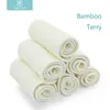 Happyflute 10 pcs bambu inserir inserções respiráveis ​​laváveis ​​reutilizáveis ​​para boosters para fraldas de pano de bebê nappy 220816