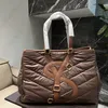 Mode Frauen Totes Handtaschen Große Kapazität Schulter Taschen Oversize Brief Feder Einkaufstasche Herbst Winter Tote