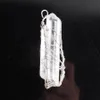 Natuurlijke witte kristal pilaar hangers handgemaakte witte k silvers draad gewikkeld levensboom voor ketting sieraden N3751